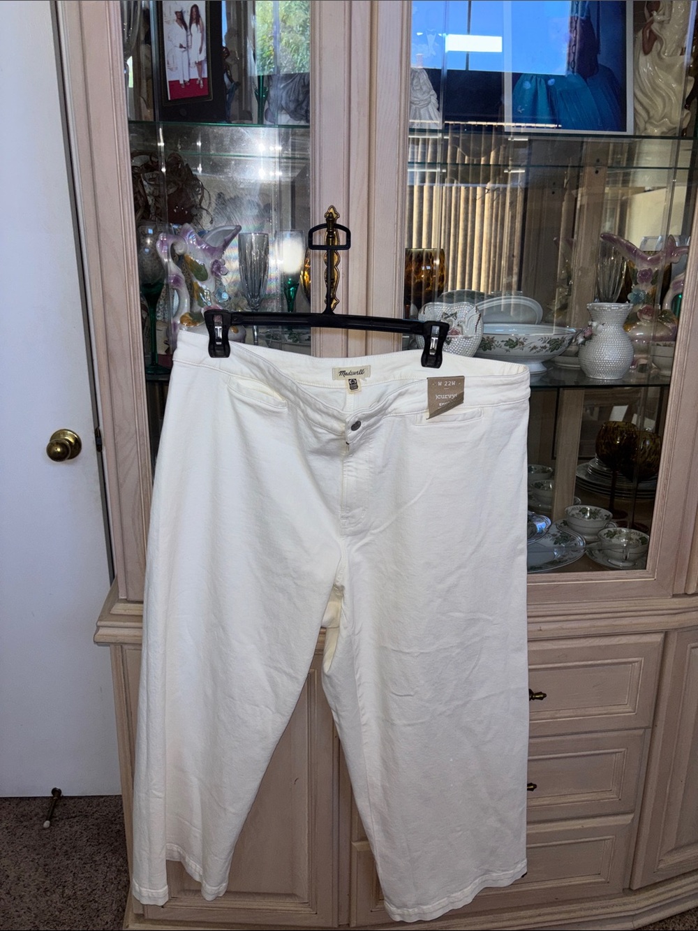 Madewell White Wide-Leg Jeans